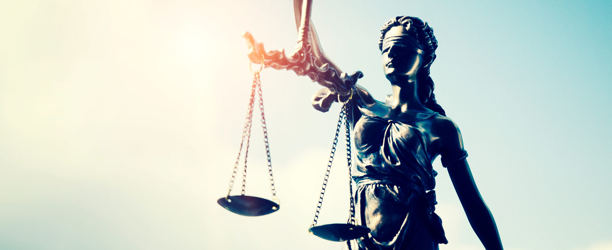 Lady justice, themis, statue of justice on sky background. law attorney court lawyer judge courtroom legal lady concept